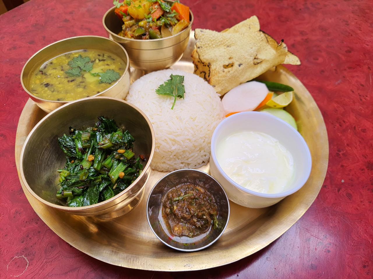 Authentic Nepali Thali Vegetable